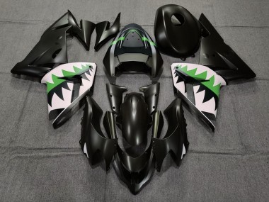 04-05 Matt Schwarz & Grün ZX10R Verkleidung