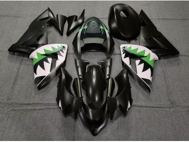 04-05 Matt Schwarz & Grün ZX10R Verkleidung