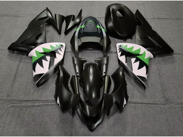 04-05 Matt Schwarz & Grün ZX10R Verkleidung