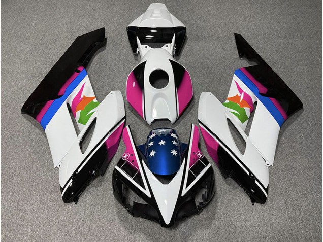 04-05 Pink & Blaue Flagge CBR1000RR Verkleidung