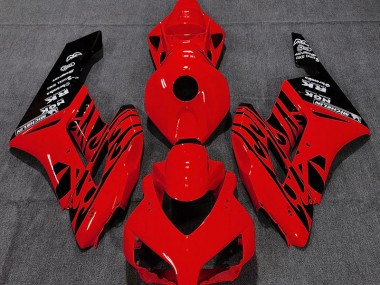 04-05 Rot Glänzend Flamme CBR1000RR Verkleidung