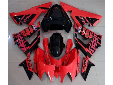 04-05 Rot & Schwarz & Logos ZX10R Verkleidung