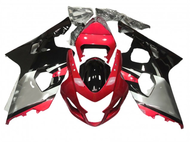 04-05 Rot-Silber & Schwarz GSXR 600-750 Verkleidung