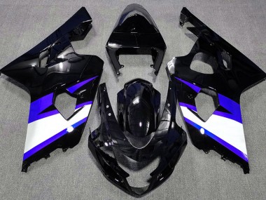 04-05 Schwarz Glänzend & Blau GSXR 600-750 Verkleidung