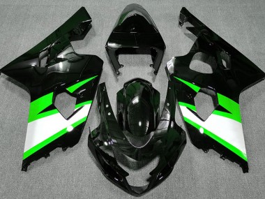 04-05 Schwarz Glänzend & Grün GSXR 600-750 Verkleidung