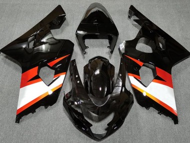 04-05 Schwarz Glänzend & Orange GSXR 600-750 Verkleidung