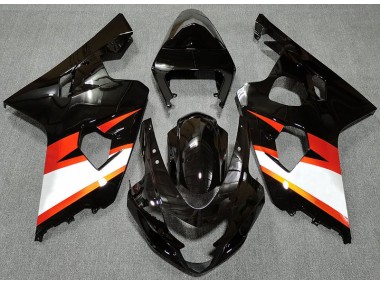 04-05 Schwarz Glänzend & Orange GSXR 600-750 Verkleidung