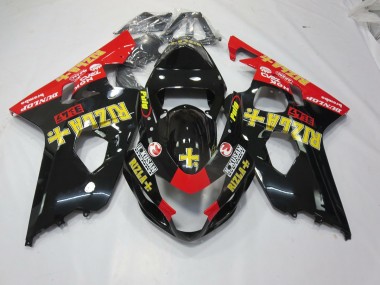 04-05 Schwarz Rizla GSXR 600-750 Verkleidung