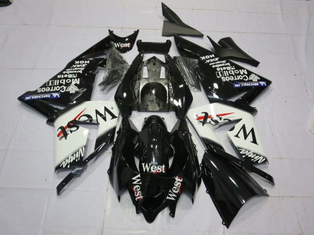 04-05 West Weiß Schwarz ZX10R Verkleidung