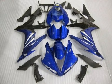 04-06 Blau Schwarz & Weiß Glanzstil R1 Verkleidung