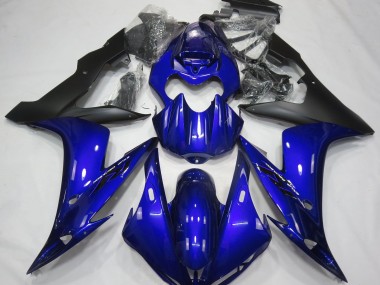 04-06 Glänzend Blau & Schwarz R1 Verkleidung