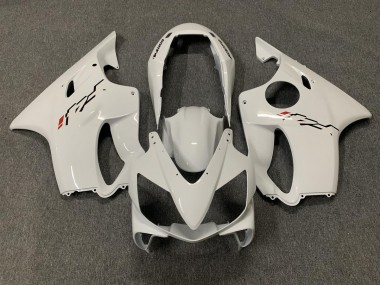 04-07 Glänzend Weiß CBR600 F4i Verkleidung
