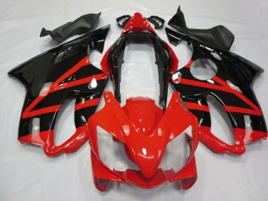04-07 Glänzend Schwarz & Rot CBR600 F4i Verkleidung
