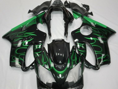 04-07 Hellgrün Flamme CBR600 F4i Verkleidung