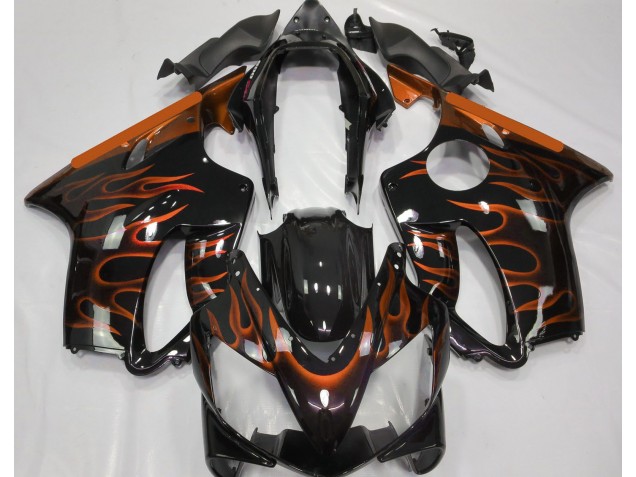 04-07 Orange Flamme CBR600 F4i Verkleidung