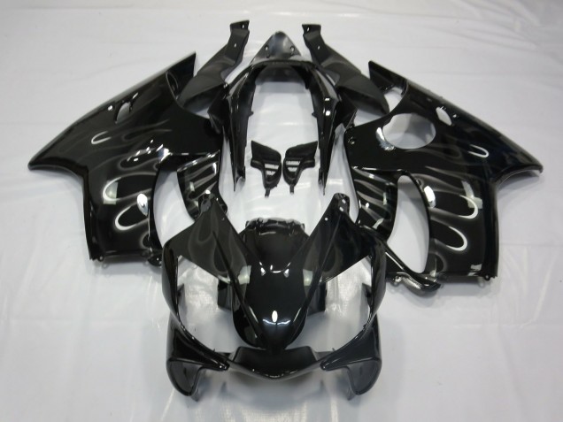 04-07 Schwarz Flamme CBR600 F4i Verkleidung