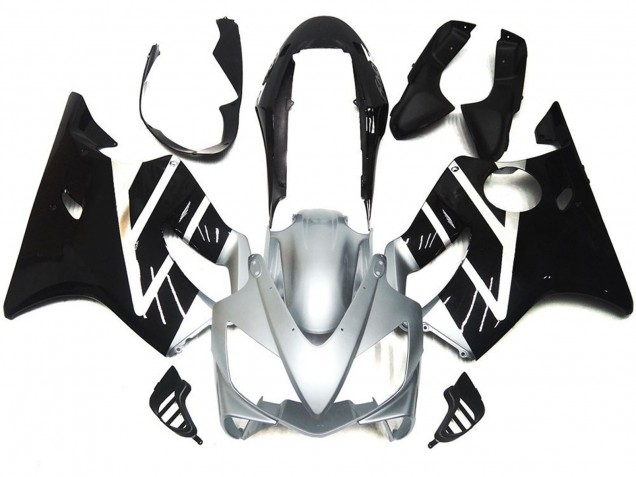 04-07 Silber Grau & Schwarz Glänzend CBR600 F4i Verkleidung