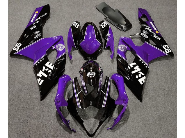 05-06 Glanz Lila & Schwarz Benutzerdefiniert GSXR 1000 Verkleidung