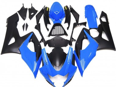 05-06 Glänzend Blau Mit Gelben Logos GSXR 1000 Verkleidung