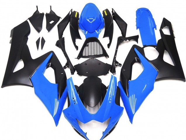 05-06 Glänzend Blau Mit Gelben Logos GSXR 1000 Verkleidung