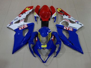 05-06 Glänzend Blau / Weiß / Rot GSXR 1000 Verkleidung