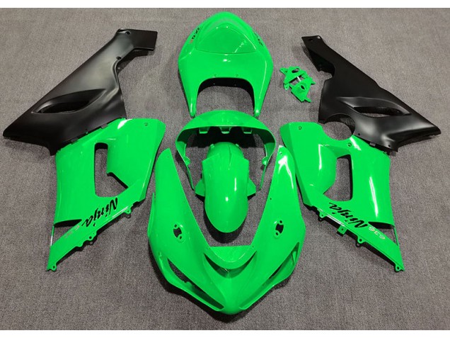 05-06 Glänzend Grün ZX6R Verkleidung