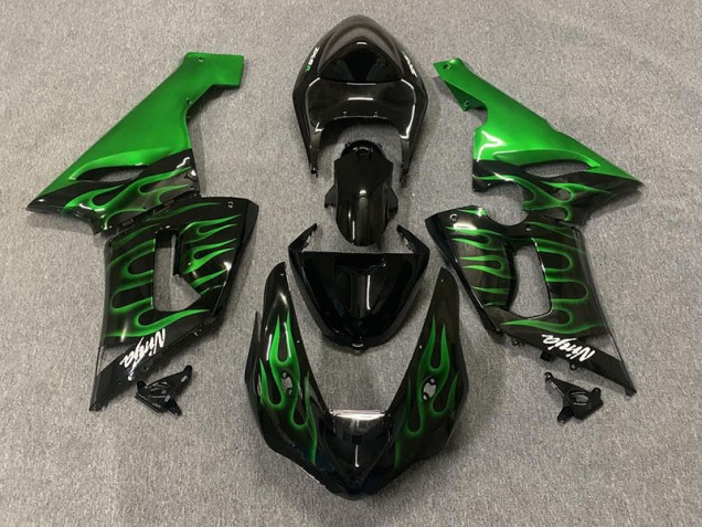 05-06 Grün Flamme ZX6R Verkleidung