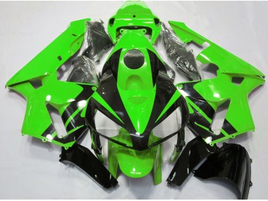 05-06 Grün-Schwarz-Design CBR600RR Verkleidung