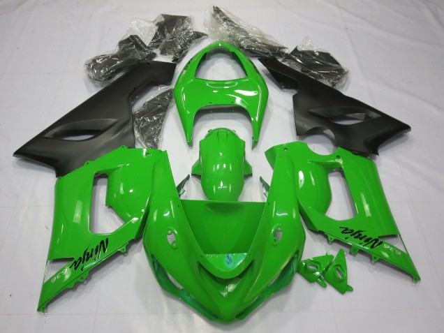 05-06 Grün Schwarz ZX6R Verkleidung