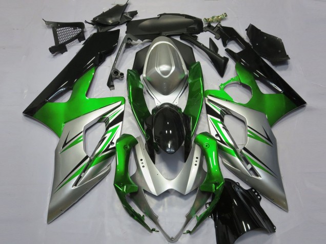 05-06 Grün-Silber & Schwarz GSXR 1000 Verkleidung