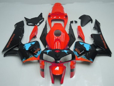 05-06 Hellblaue Spritzer Auf Rot CBR600RR Verkleidung