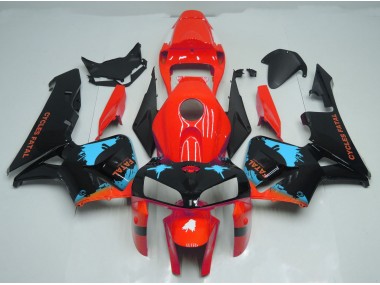 05-06 Hellblaue Spritzer Auf Rot CBR600RR Verkleidung