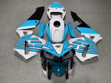 05-06 Hellblaue & Weiße Flügel CBR600RR Verkleidung