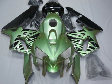 05-06 Hellgrün Flamme CBR600RR Verkleidung