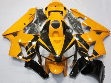 05-06 Hellorange & Glänzendes Schwarzes Design CBR600RR Verkleidung