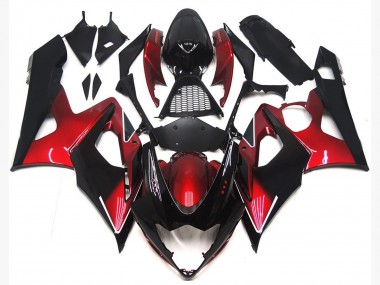 05-06 Kastanienbraun Rot & Glänzendes Schwarz GSXR 1000 Verkleidung