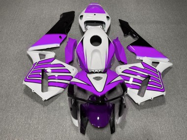 05-06 Lila-Weiße Flügel CBR600RR Verkleidung