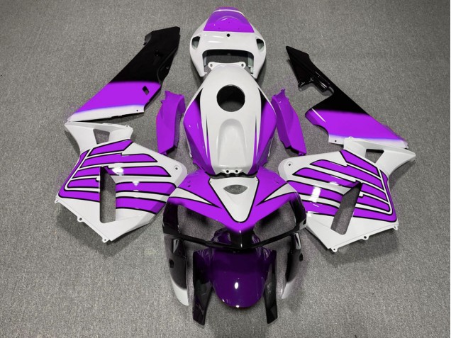 05-06 Lila-Weiße Flügel CBR600RR Verkleidung