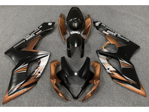 05-06 Matt Schwarz & Bronze GSXR 1000 Verkleidung