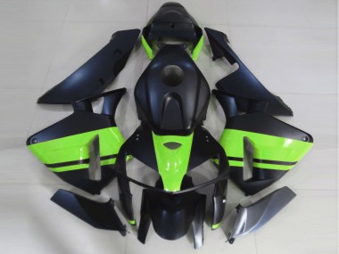 05-06 Matt Schwarz & Hellgrün CBR600RR Verkleidung