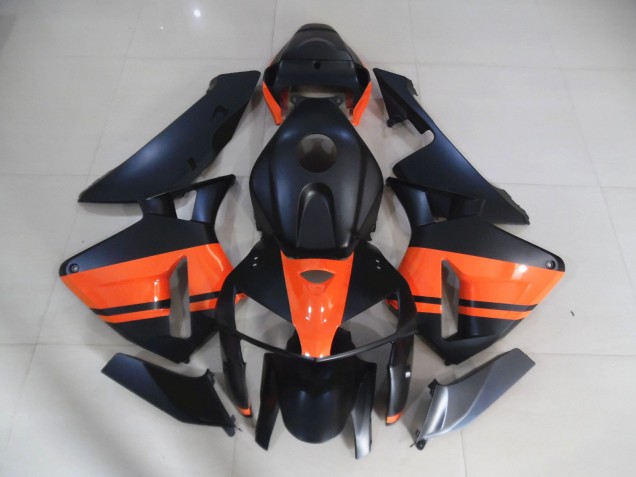 05-06 Matt Schwarz & Orange Glänzend CBR600RR Verkleidung