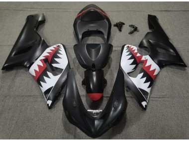 05-06 Matt Schwarzer Hai ZX6R Verkleidung