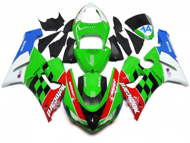 05-06 Mehrfarbig Kariert ZX6R Verkleidung