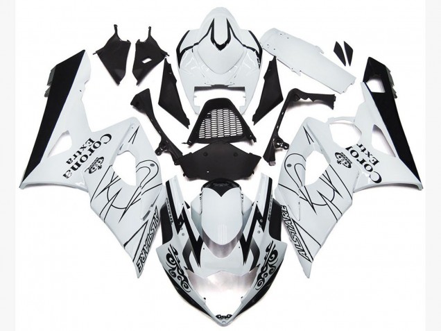 05-06 OEM Weißer Corona-Stil GSXR 1000 Verkleidung