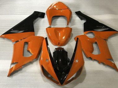 05-06 Orange Glänzend & Schwarz ZX6R Verkleidung