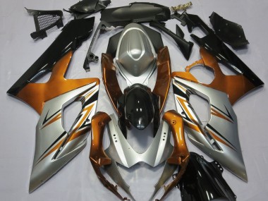 05-06 Orange Silber & Schwarz GSXR 1000 Verkleidung