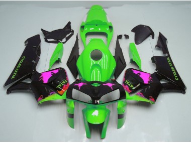 05-06 Rosa Splatter Auf Grün CBR600RR Verkleidung