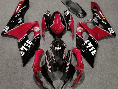 05-06 Rot & Schwarz Glänzend Kundenspezifisch GSXR 1000 Verkleidung