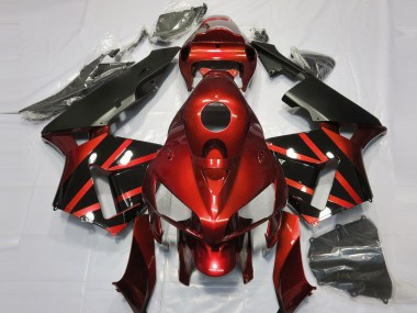 05-06 Rot & Schwarz Glänzendes Design CBR600RR Verkleidung