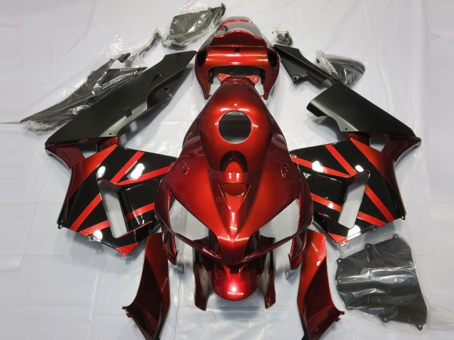 05-06 Rot & Schwarz Glänzendes Design CBR600RR Verkleidung